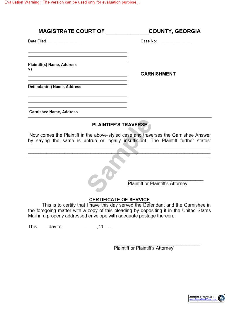 Plaintiffs Traverse | Pdf Fpdf Doc Docx | Georgia