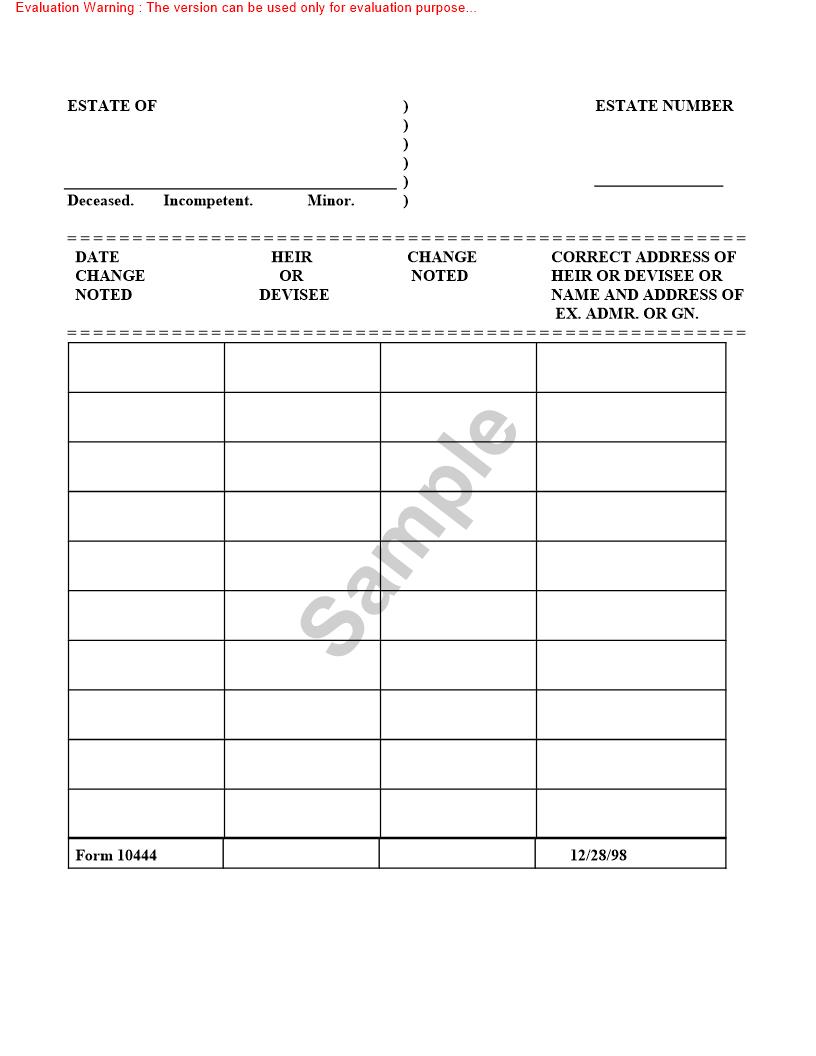 Correction Slip {10444} | Pdf Fpdf Doc Docx | Missouri