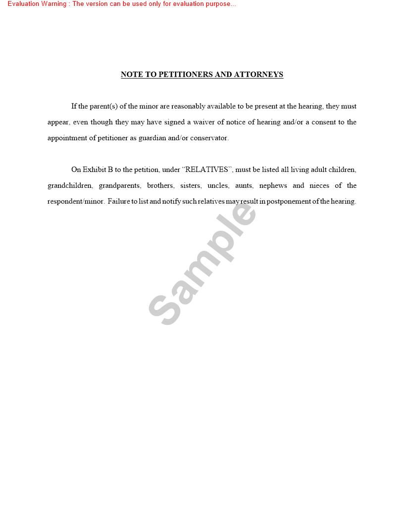 Note To Petitioners And Attorneys {10319} | Pdf Doc Docx | Missouri